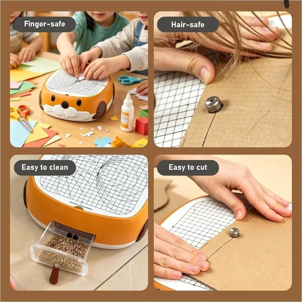 BEAVERBOT Cardboard Cutter for Kids DIY Paper Cutting Construction Tool Kit Safe